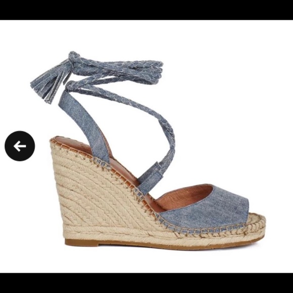 Joie Blue Phyllis Sandal Wedges - size 40 - never worn - Picture 3 of 6